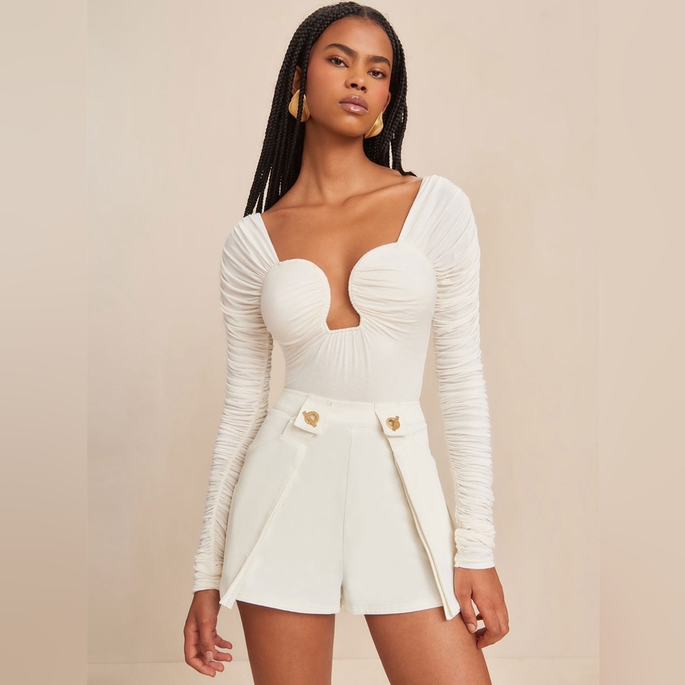 Cult Gaia Bodysuit white  Viscose